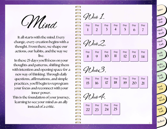 ✨ 75 Day Mind • Body • Soul Digital Journal