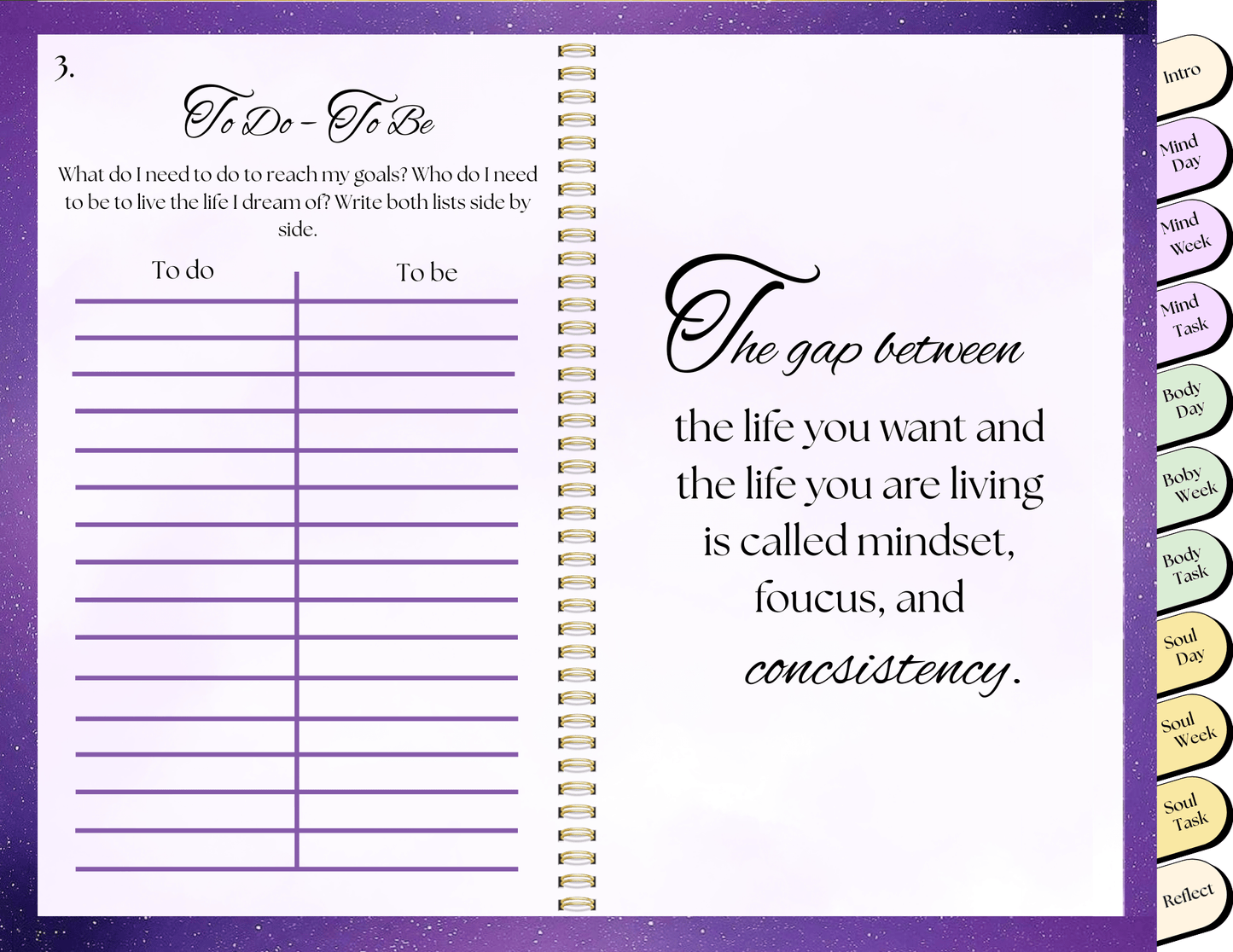 ✨ 75 Day Mind • Body • Soul Digital Journal